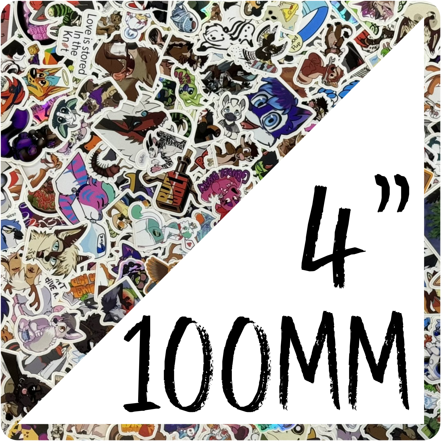 Vinyl Stickers 100mm