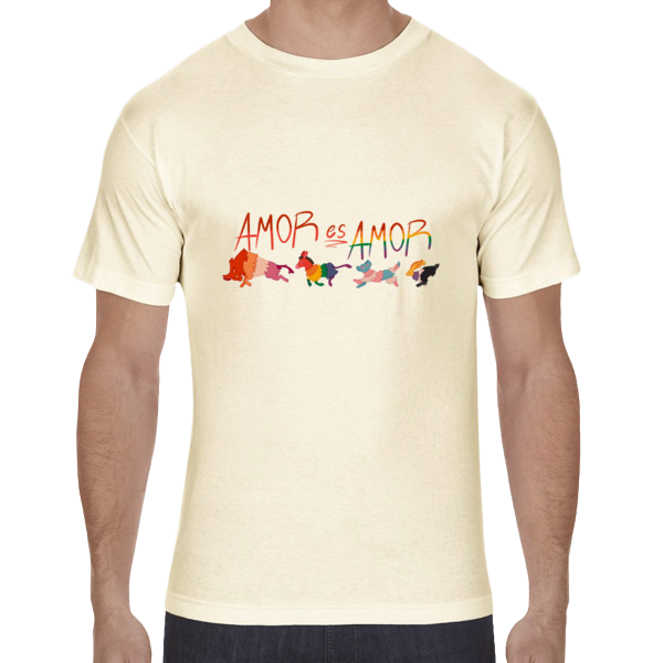 Amor es Amor Pride Cotton T-Shirt Cream