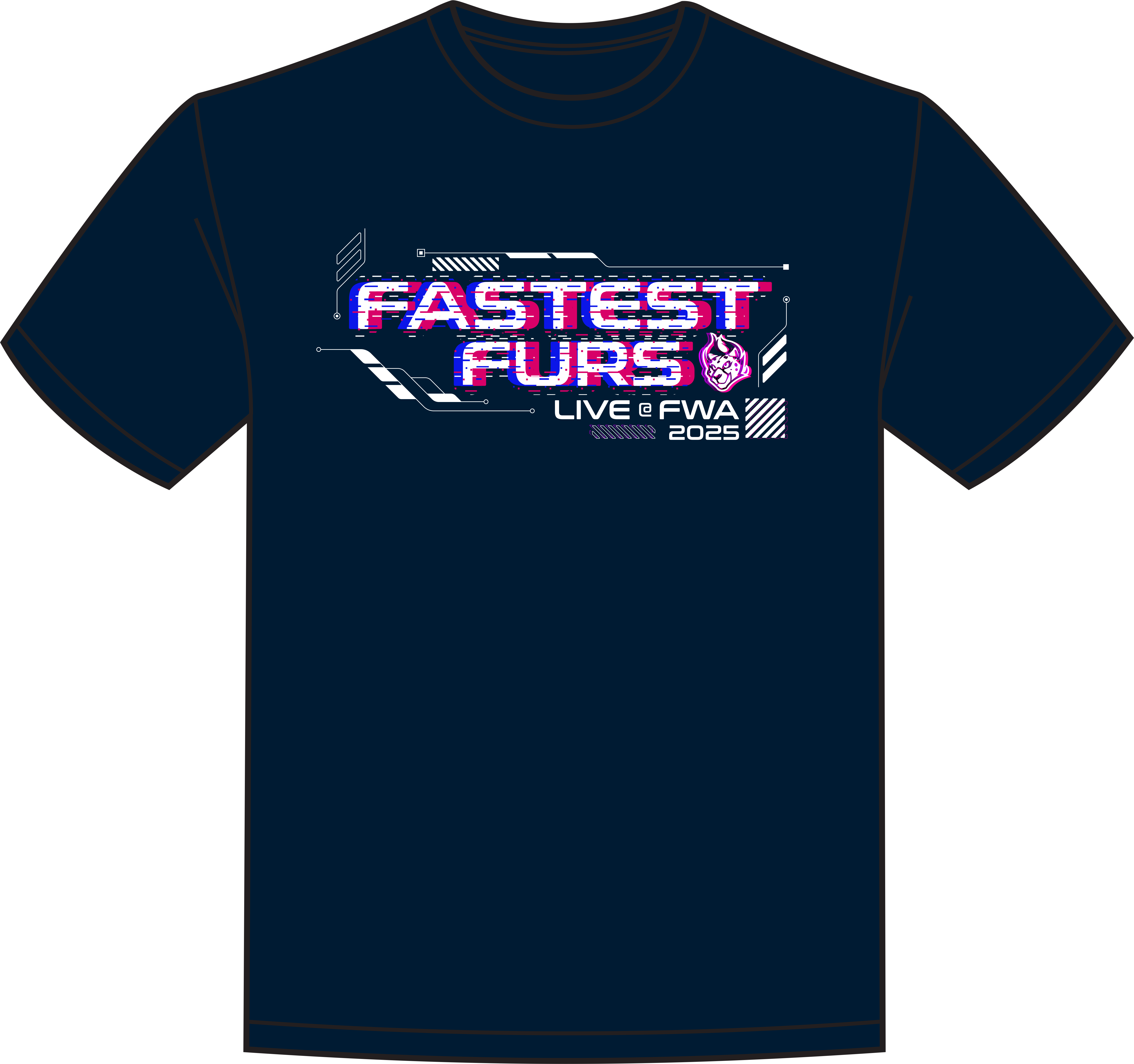 Fastest Furs FWA 2025 Event Shirt