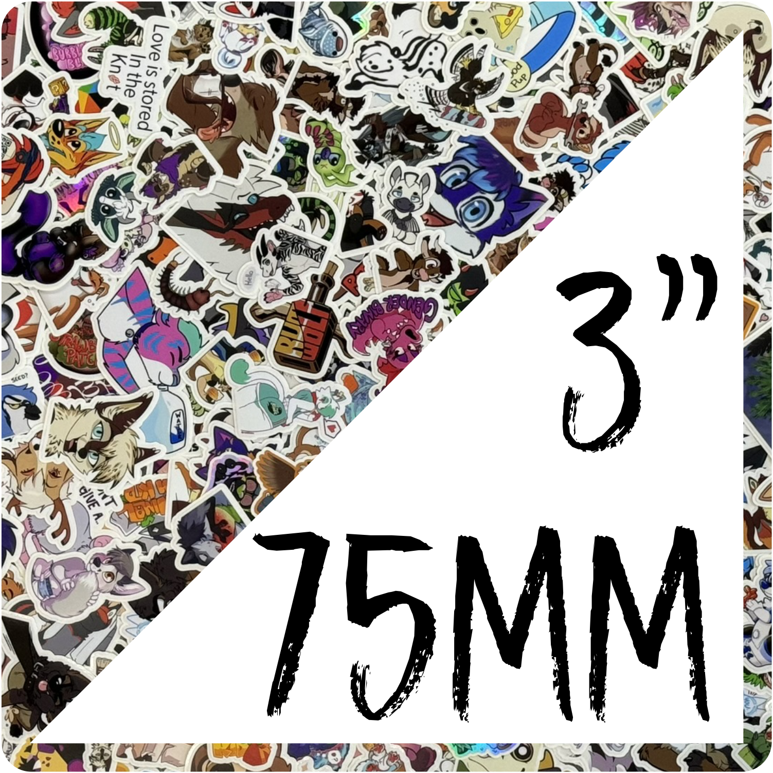 Vinyl Stickers 75mm