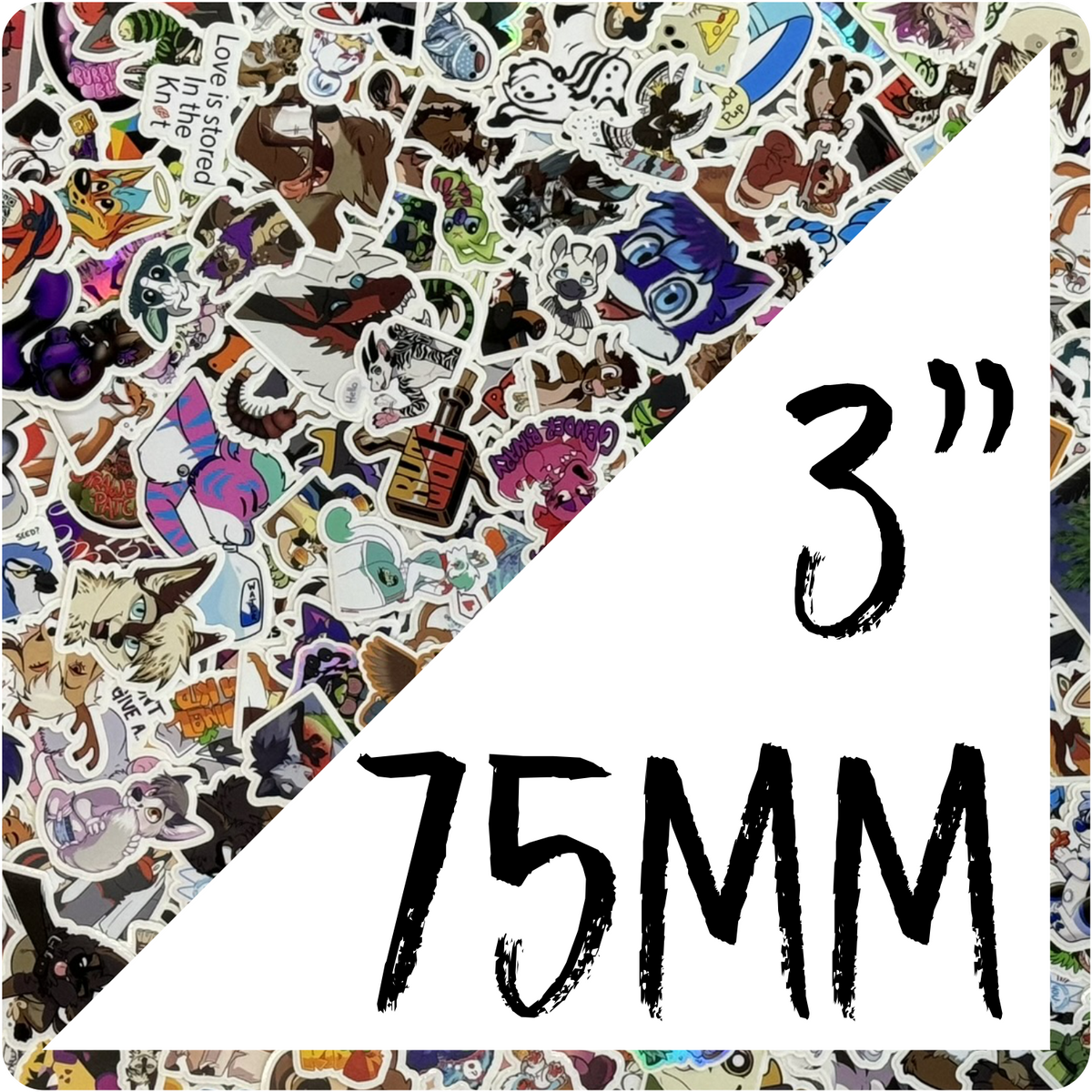 Vinyl Stickers 75mm