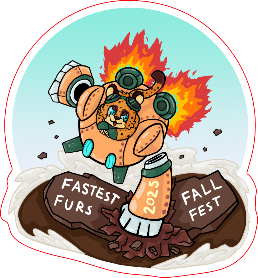 Fastest Furs Fall Fest Stickers