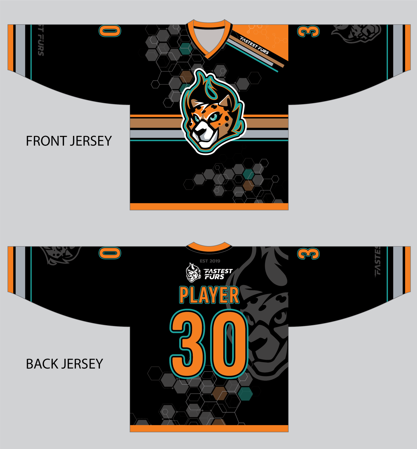 Fastest Furs Team Hockey Jersey