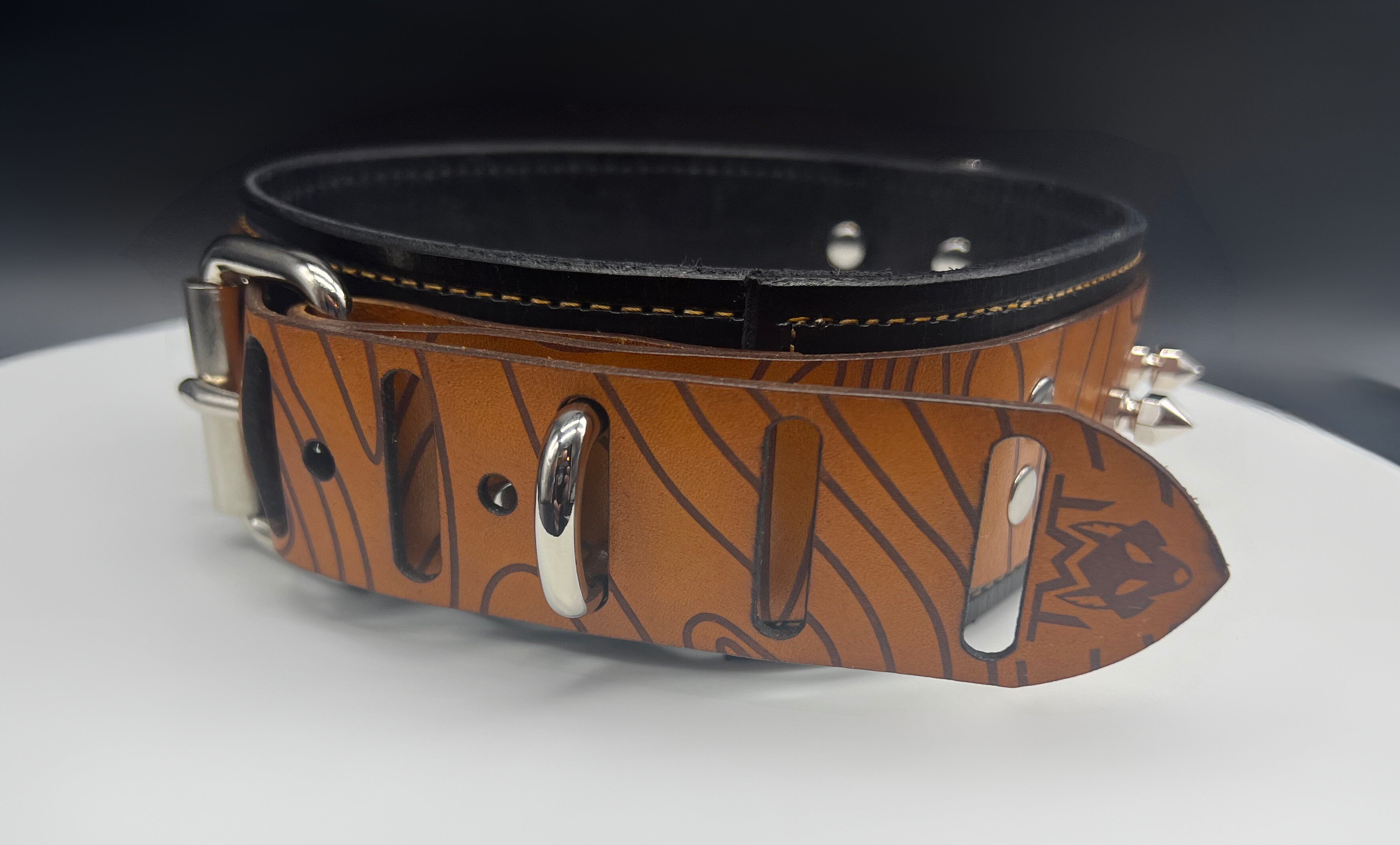 Custom Designed Full Leather Collar